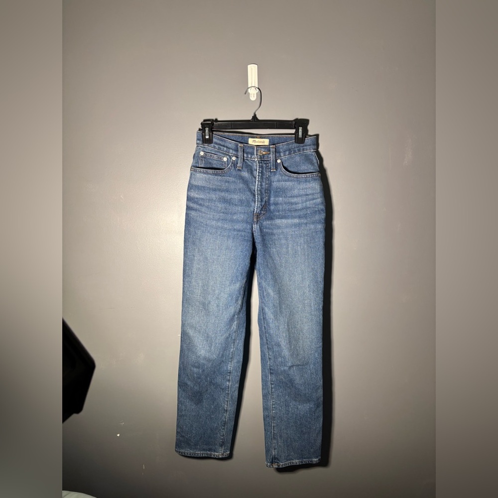 Madewell The Perfect Vintage Straight Jean in Mayfield Wash Women’s Size 25 - Picture 2 of 5